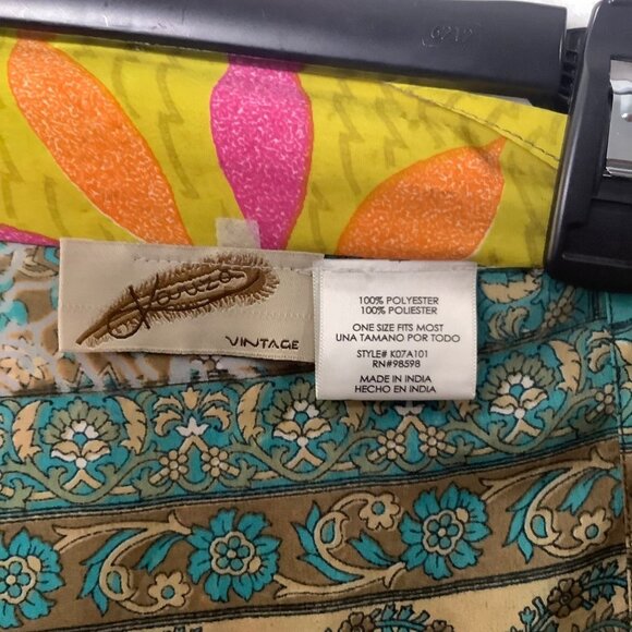 Kariza Wrap Skirt Women One Size Side Tie Patchwork Beach Coverup Boho Bohemian - Picture 4 of 5